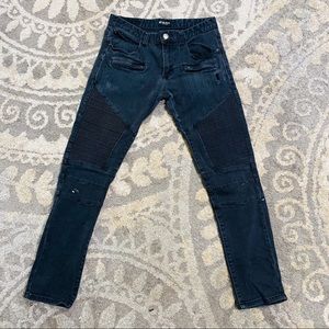 Black Premium women's jeans skinny flex size 32 / 32 distressed